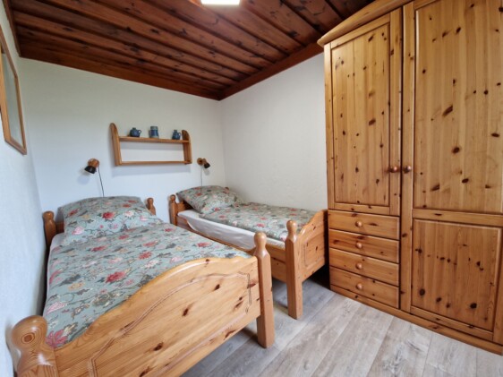 Blick in den separaten Schlafraum. Auch bietet das Fenster einen phantastischen Blick in Richtung Festung Königstein